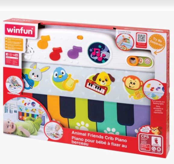 PIANO POUR BÉBÉ À FIXER AU BERCEAU