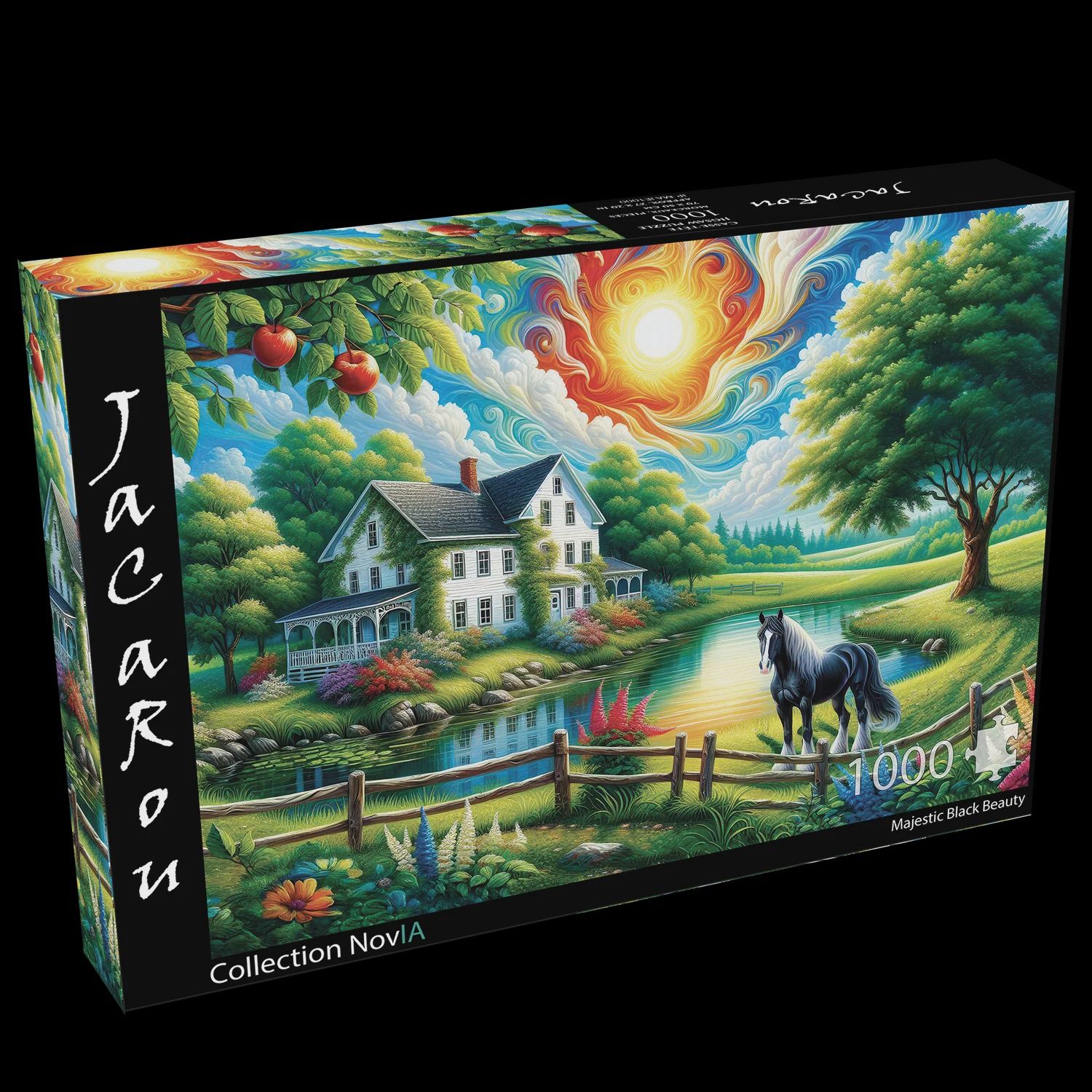 CASSE-TÊTE 1000 PIÈCES JACAROU - MAJESTIC BLACK BEAUTY