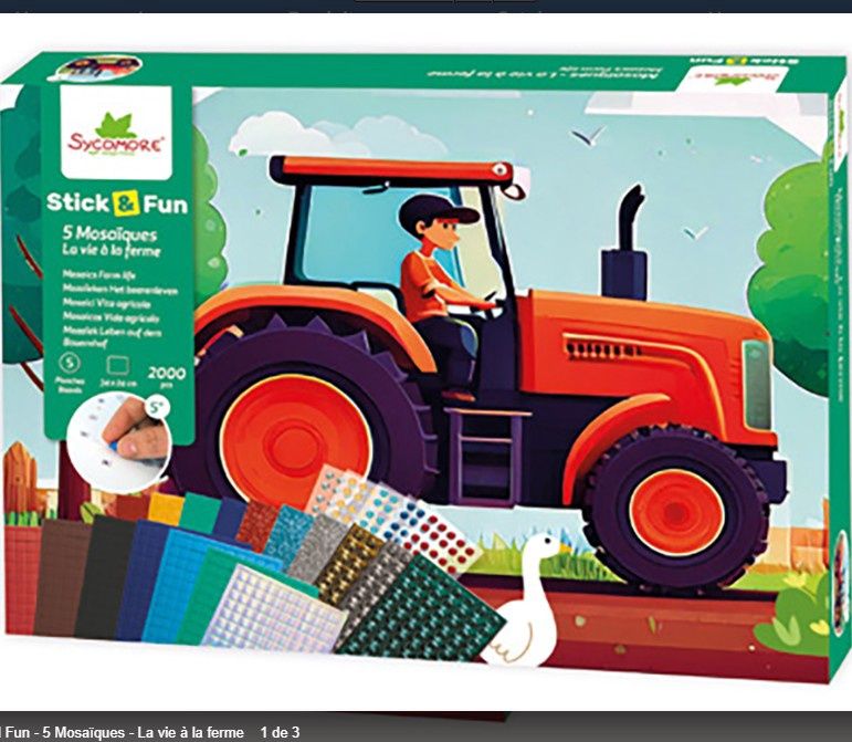 STICK'N FUN - 5 MOSAIQUES: LA VIE À LA FERME