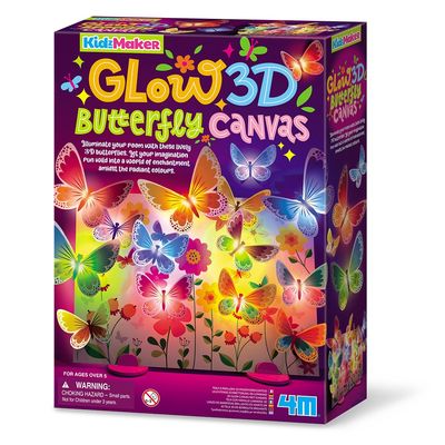 KIDZMAKER - TOILE PAPILLON 3D PHOSPHORESCENTE