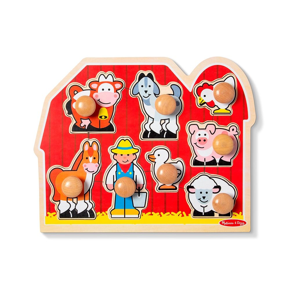 CASSE-TÊTE GÉANT EN BOIS 8 PIÈCES MELISSA &amp; DOUG - AMIS DE LA FERME
