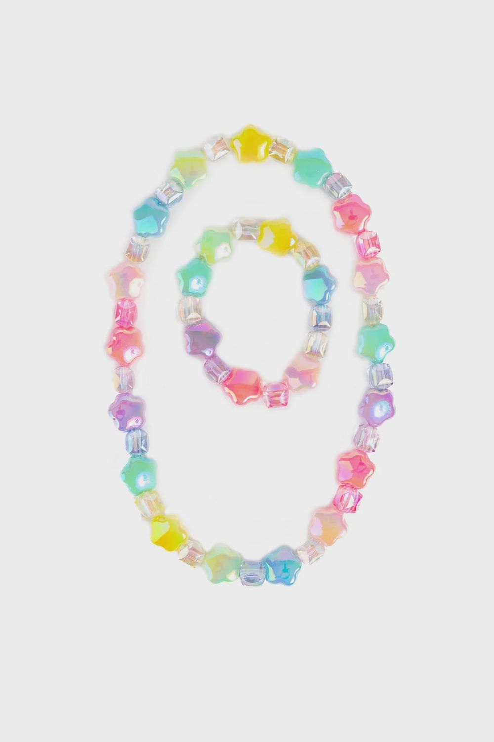 COLLIER ET BRACELET AR-EN-CIEL ET ÉTOILE