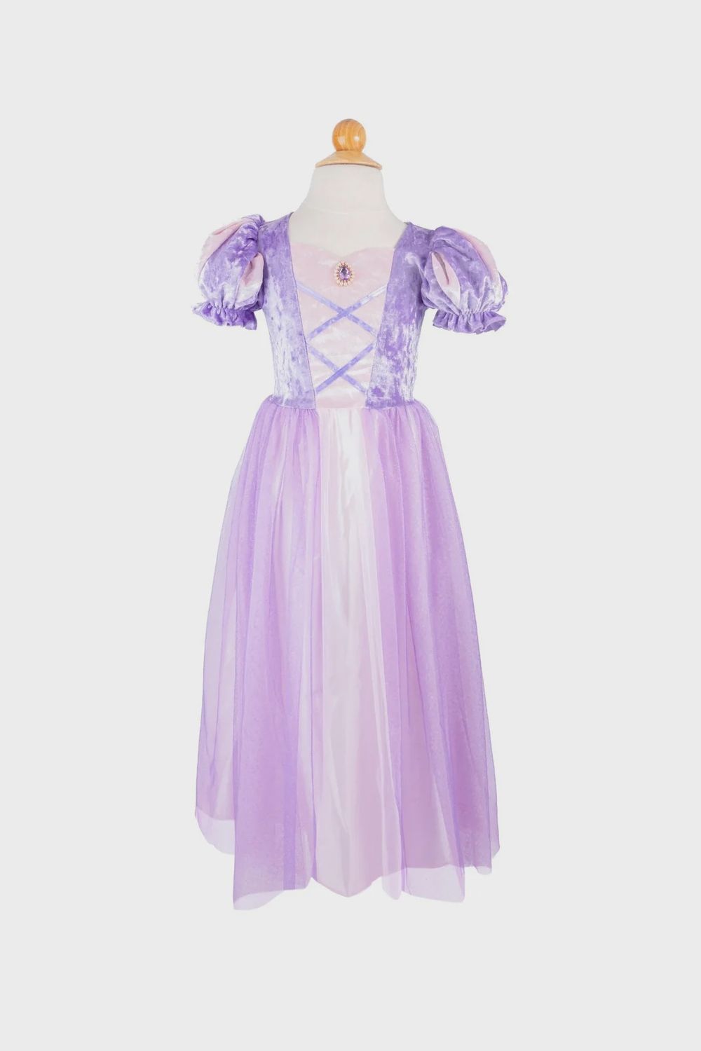 ROBE DE PRINCESSE VELOUR LILAS 5-6 ANS