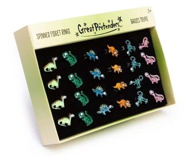 BAGUE TOUPIE - DINOSAURE