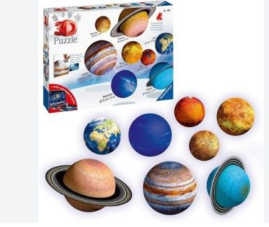 CASSE-TÊTE 3D 522 PIÈCES RAVENSBURGER - LE SYSTÈME SOLAIRE EN 3D