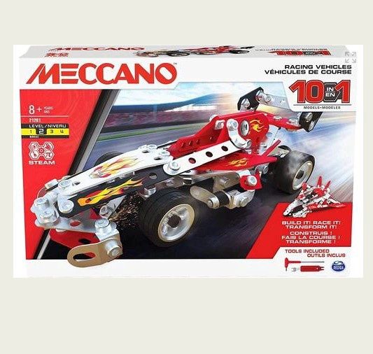 MECCANO - VÉHICULES DE COURSE 10 EN 1