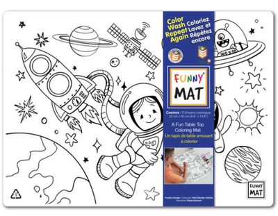 FUNNY MAT - PETIT NAPPERON À COLORIER L'UNIVERS COSMIQUE
