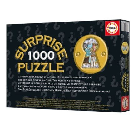 CASSE-TÊTE 1000 PIÈCES EDUCA - SURPRISE PUZZLE:  TABLE RONDE