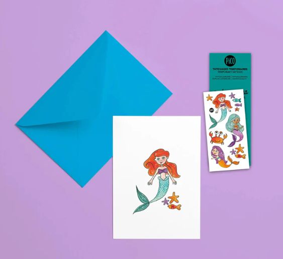 CARTE DE SOUHAITS -LES SIRÈNES