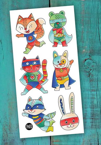 PICO TATOO - LES SUPER-HÉROS ANIMAUX
