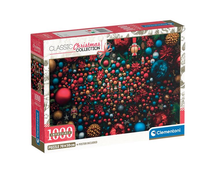 CASSE-TÊTE CLEMENTONI 1000 PIÈCES IMPOSSIBLE - AMBIANCE DE NOËL
