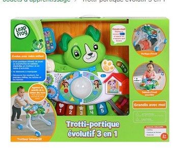 TROTTI-PORTIQUE EVOLUTIF 3 EN 1