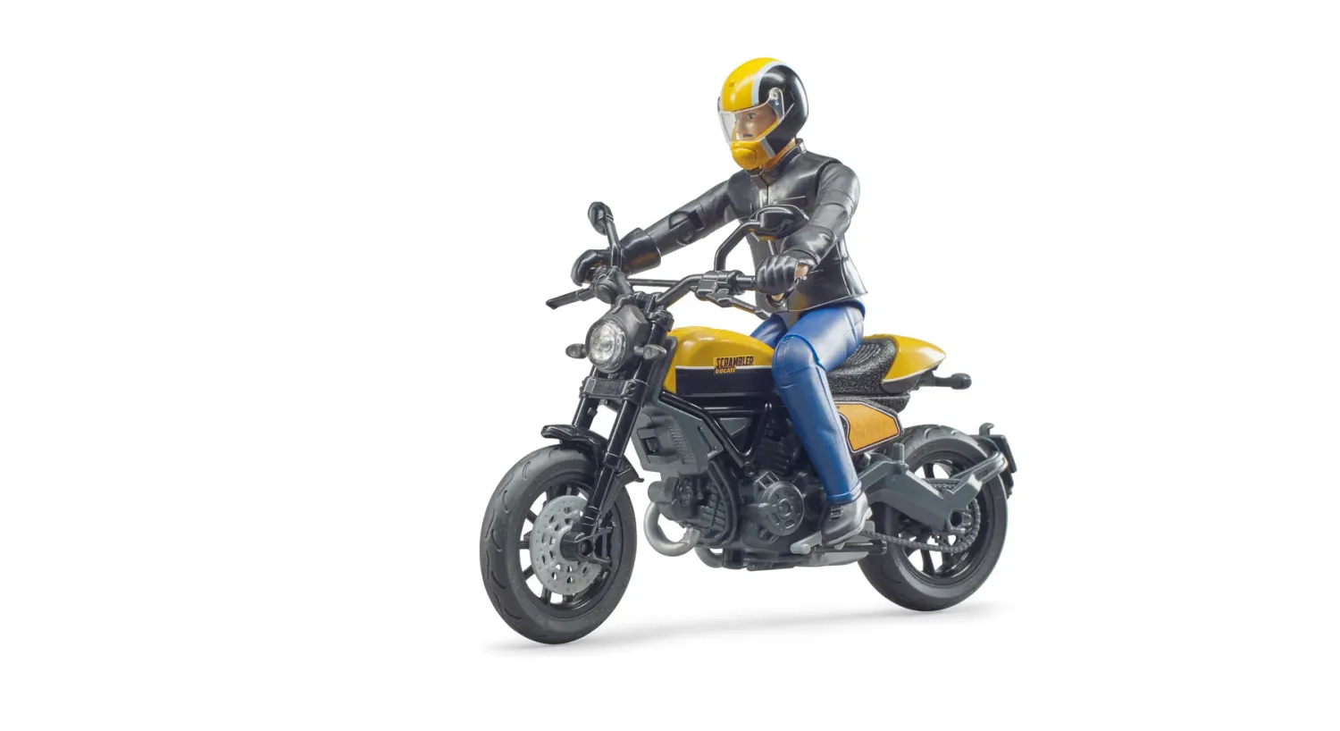 Bruder 63053 - Moto scrambler Ducati full throttle avec conducteur