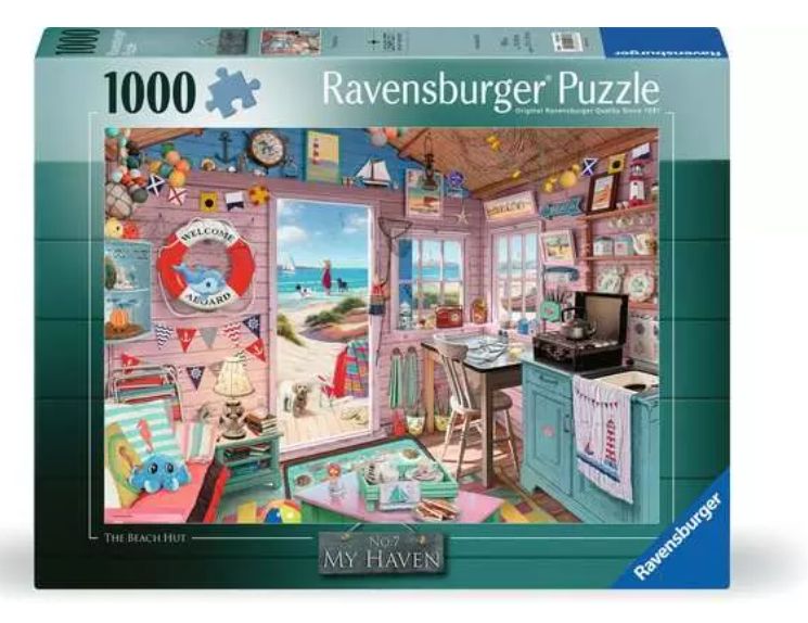 CASSE-TÊTE 1000 PIÈCES RAVENSBURGER - MON REFUGE NO7: LE CABANON DE LA PLAGE