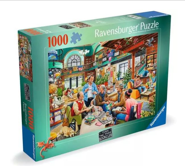 CASSE-TÊTE 1000 PIÈCES RAVENSBURGER  - CLUB DE LECTURE TOURNEZ LA PAGE