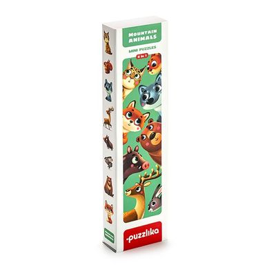 CASSE-TÊTE 8 X 2 PIÈCES CUBIKA - ANIMAUX DE MONTAGNE