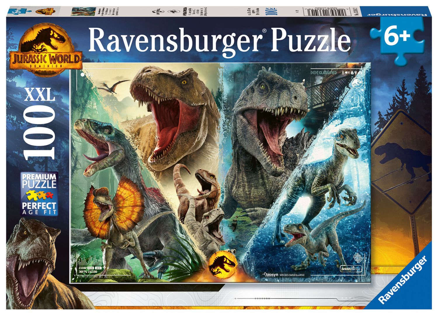 Casse-tête 100 pièces Ravensburger - Les espèces de dinosaures