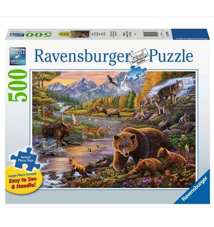 Casse-tête 500 pièces XL Ravensburger - La vie sauvage