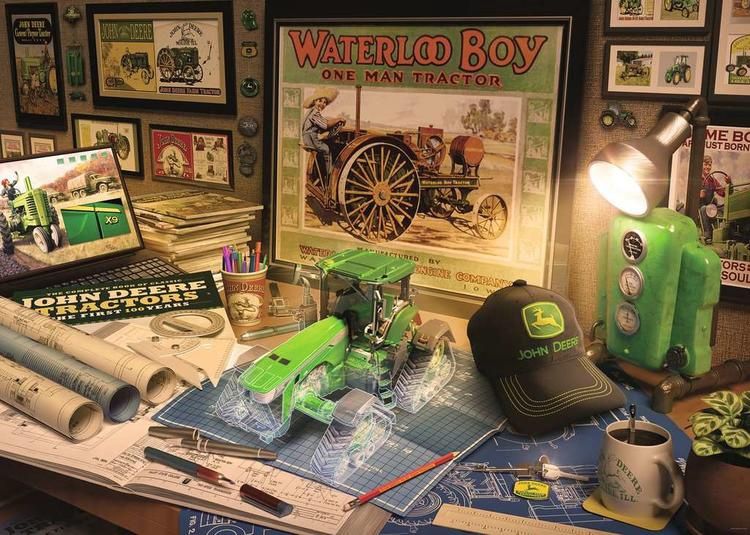 CASSE-TÊTE 500 PIÈCES XL RAVENSBURGER - BUREAU DE JOHN DEERE