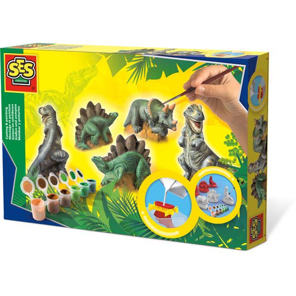 Ses - Moulage et peinture dinosaures