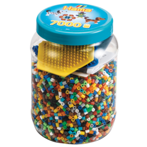Hama - Pot de 7000 pièces animaux avec moules