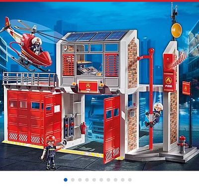 PLAYMOBIL 9462 - CASERNE DE POMPIER ET HELICOPTERE