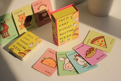 Taco chat poulet poutine pizza (Fr)