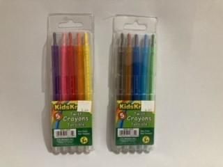 5 crayons twistables