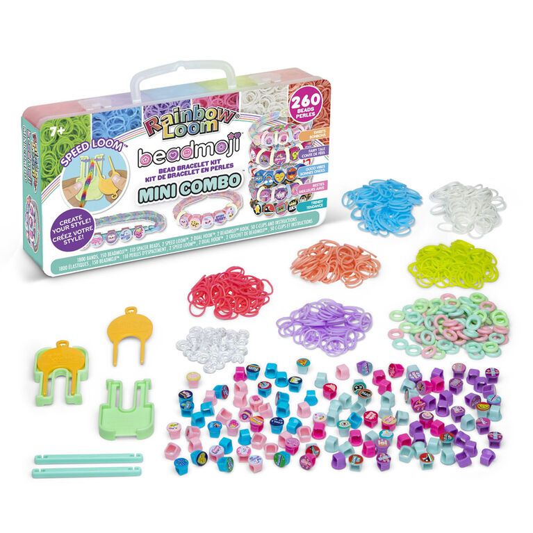 Rainbow Loom - Mini combo avec perles
