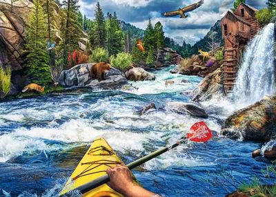 Casse-tête 1000 pièces Ravensburger - Kayak d'eau vive