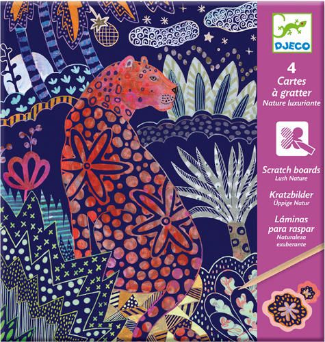 Djeco cartes à gratter - Nature luxuriante