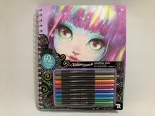 Nebulous Stars - Livre coloriage page noires stylo gel