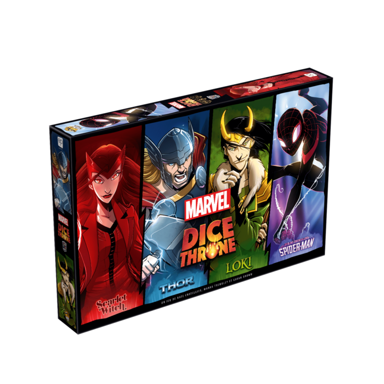 Dice Throne Marvel : Scarlet Witch VS Thor VS Loki VS Spider-Man (VF)
