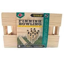 Jeu de quilles finlandaises en bois (Molkky)