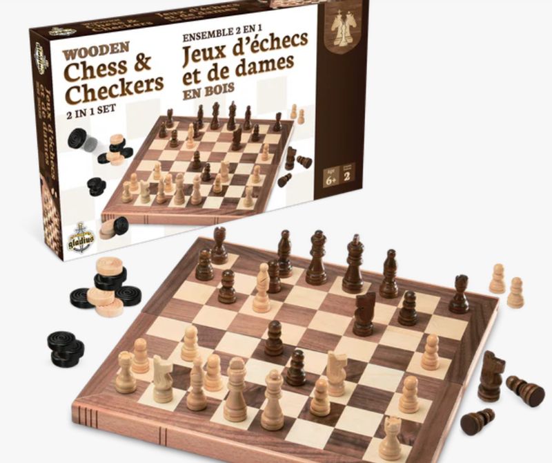 JEU D'ÉCHECS ET DAMES