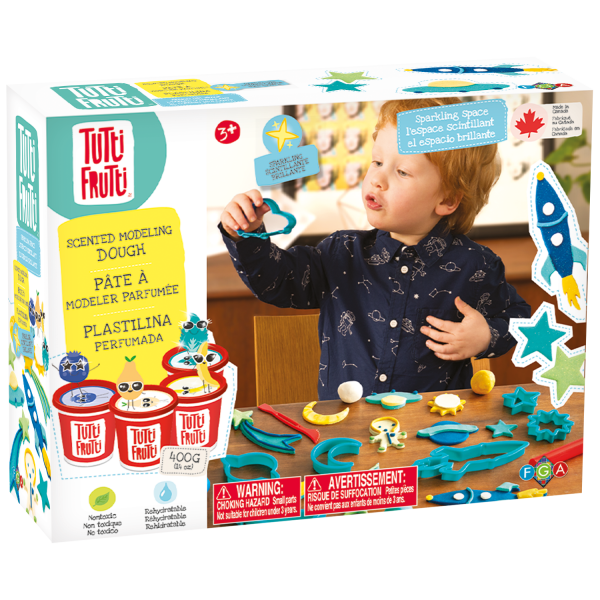 Pâte à modeler Tutti Frutti scintillante - Kit d'espace