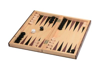 Ensemble 3 en 1 backgammon, échecs et dames