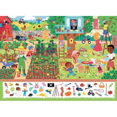 CASSE-TÊTE 60 PIÈCES NATHAN AVEC CHERCHE ET TROUVE - AU JARDIN