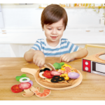 Ensemble pizza parfaite en bois