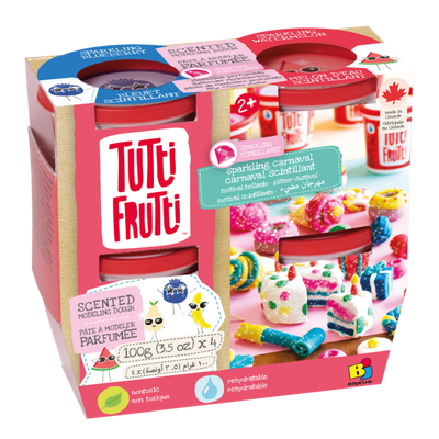 PÂTE À MODELER TUTTI FRUTTI - 4 POTS SCINTILLANTS