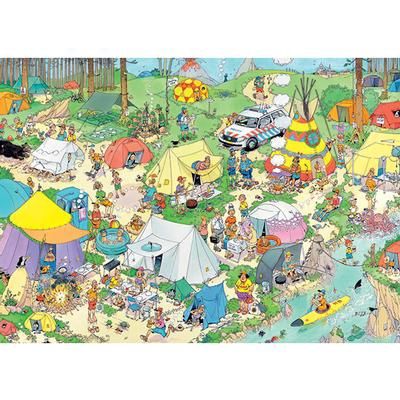 Casse-tête 1000 pièces Jan Van Haasteren - Camping Nature