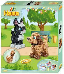 Hama 3D - Chiens et chat