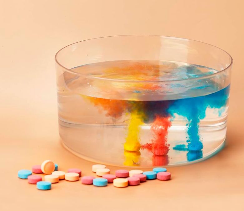 Pastilles de bain colorées (30 pastilles)