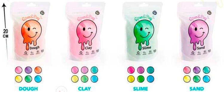 Sachet sensoriel - Pâte, sable, argile ou slime