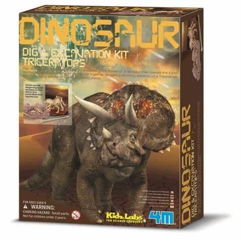 Squelette de dinosaure - Tricératops