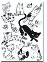 Chandail à colorier 4-7 ans - Chats