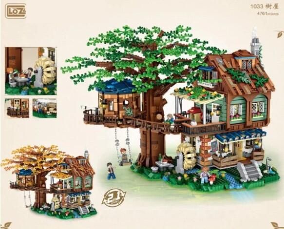 LOZ Block - Tree House &amp; cabinet