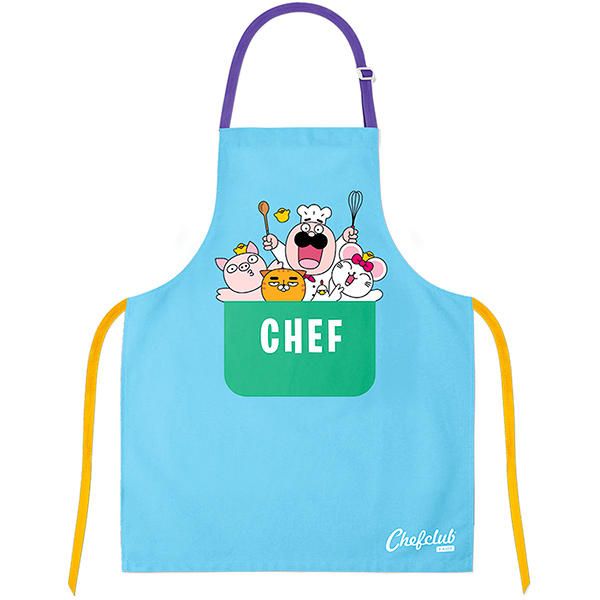 Chefclub: Tablier en coton bleu