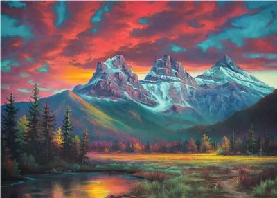 Casse-tête 1000 pièces Ravensburger - Les trois soeurs de l'Alberta