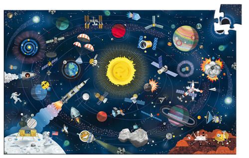 Casse-tête 200 pièces d'observation Djeco - L'espace